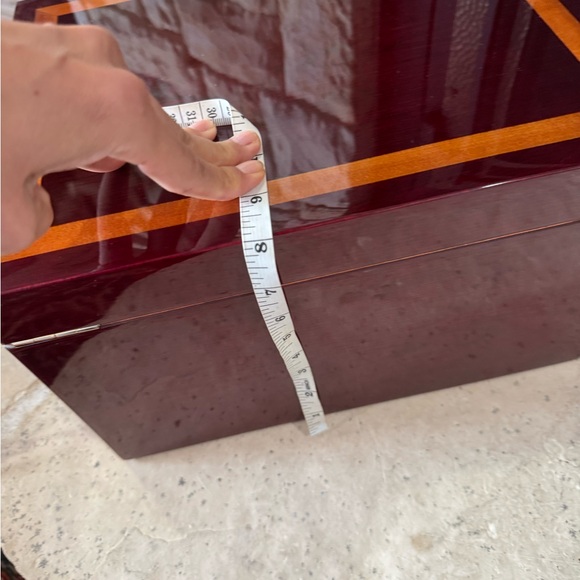 Luxury Wooden Jewelry Box with Mirror – 3-Tier Jewelry Organizer Chest - Picture 12 of 13